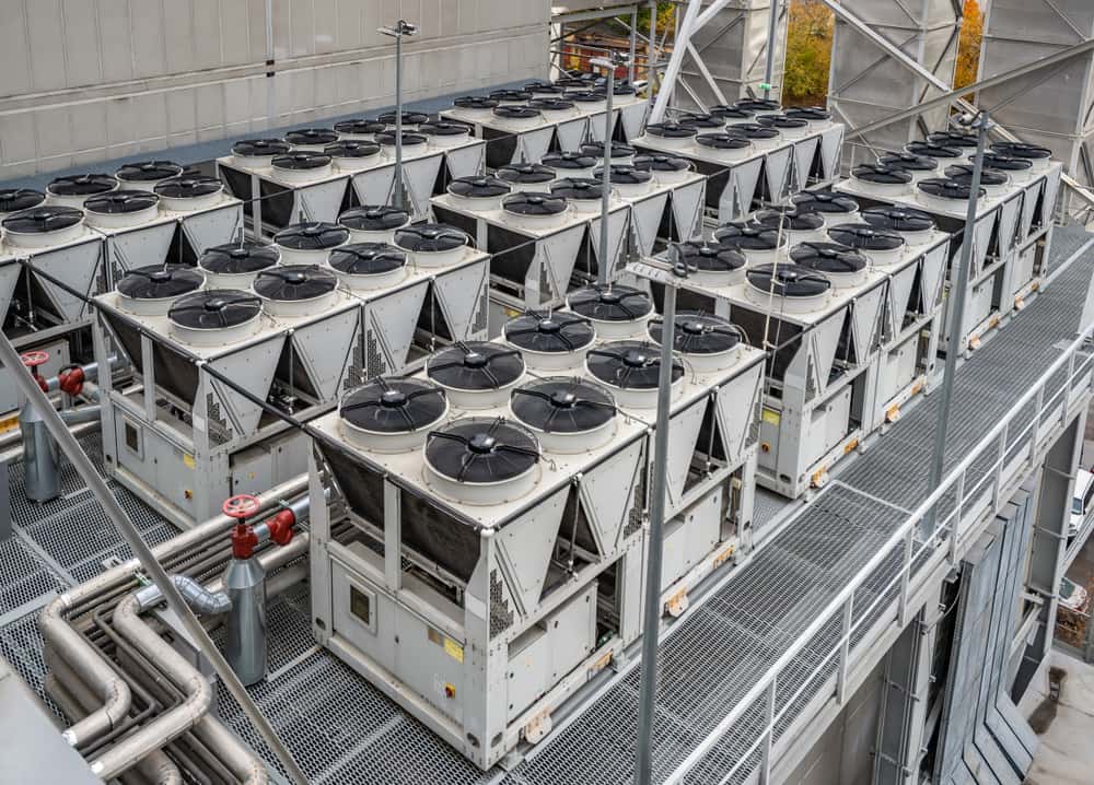 Where are portable chillers used