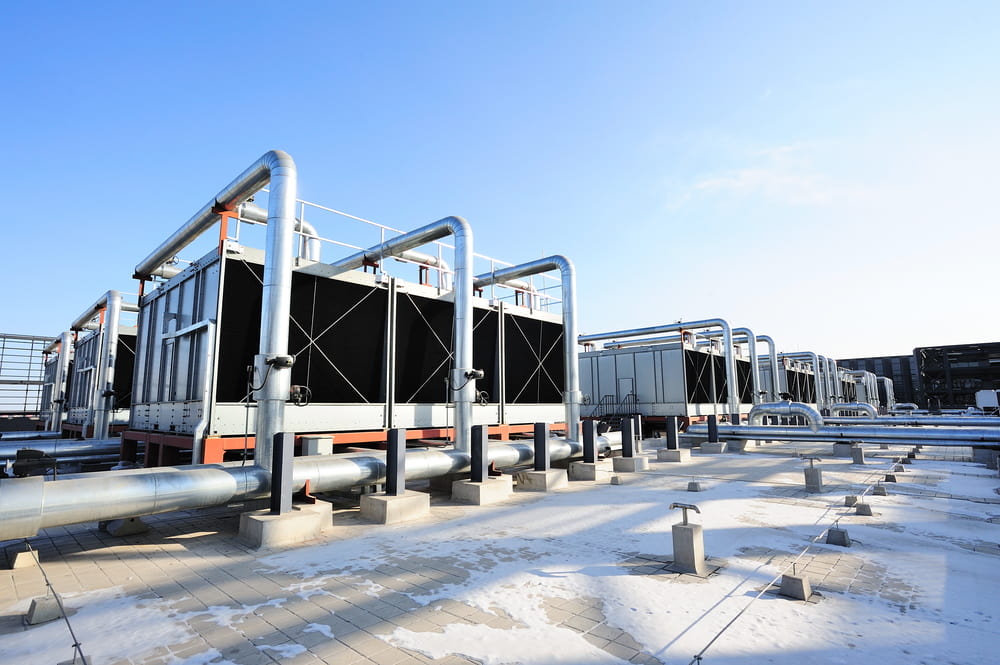 What are air-cooled chillers used for
