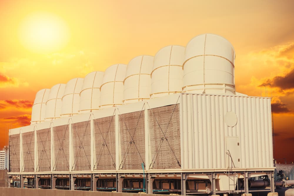 What are the benefits of water-cooled chillers