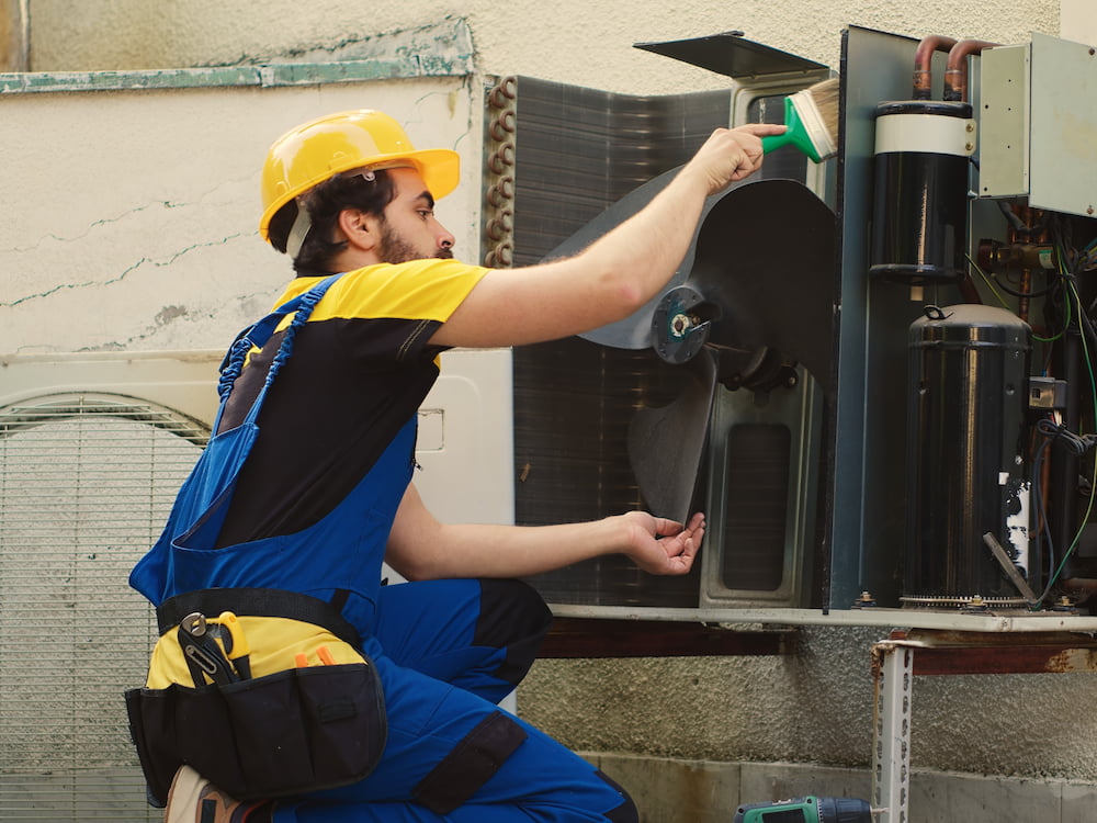 What are the parts of a commercial HVAC system