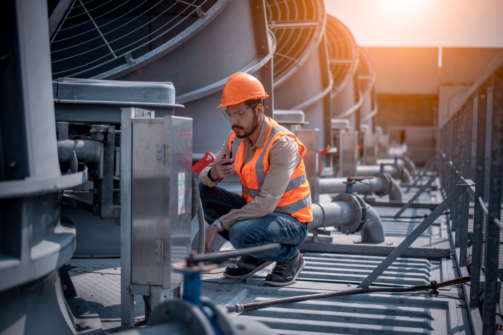 What is a portable cooling tower and how does it work?