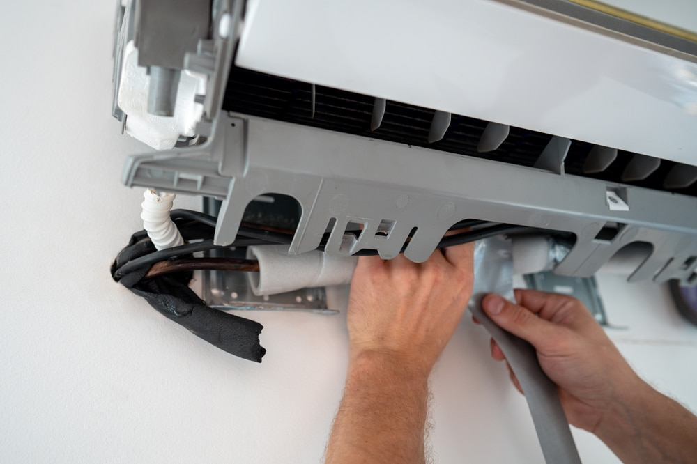 What causes a rented portable AC unit to leak water
